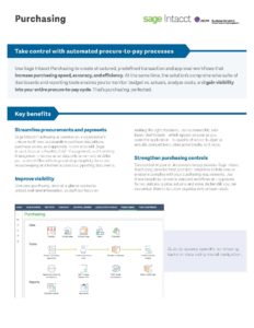 Purchasing Datasheet