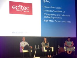 Epitec Staffing Comany at Sage Intacct's Advantage