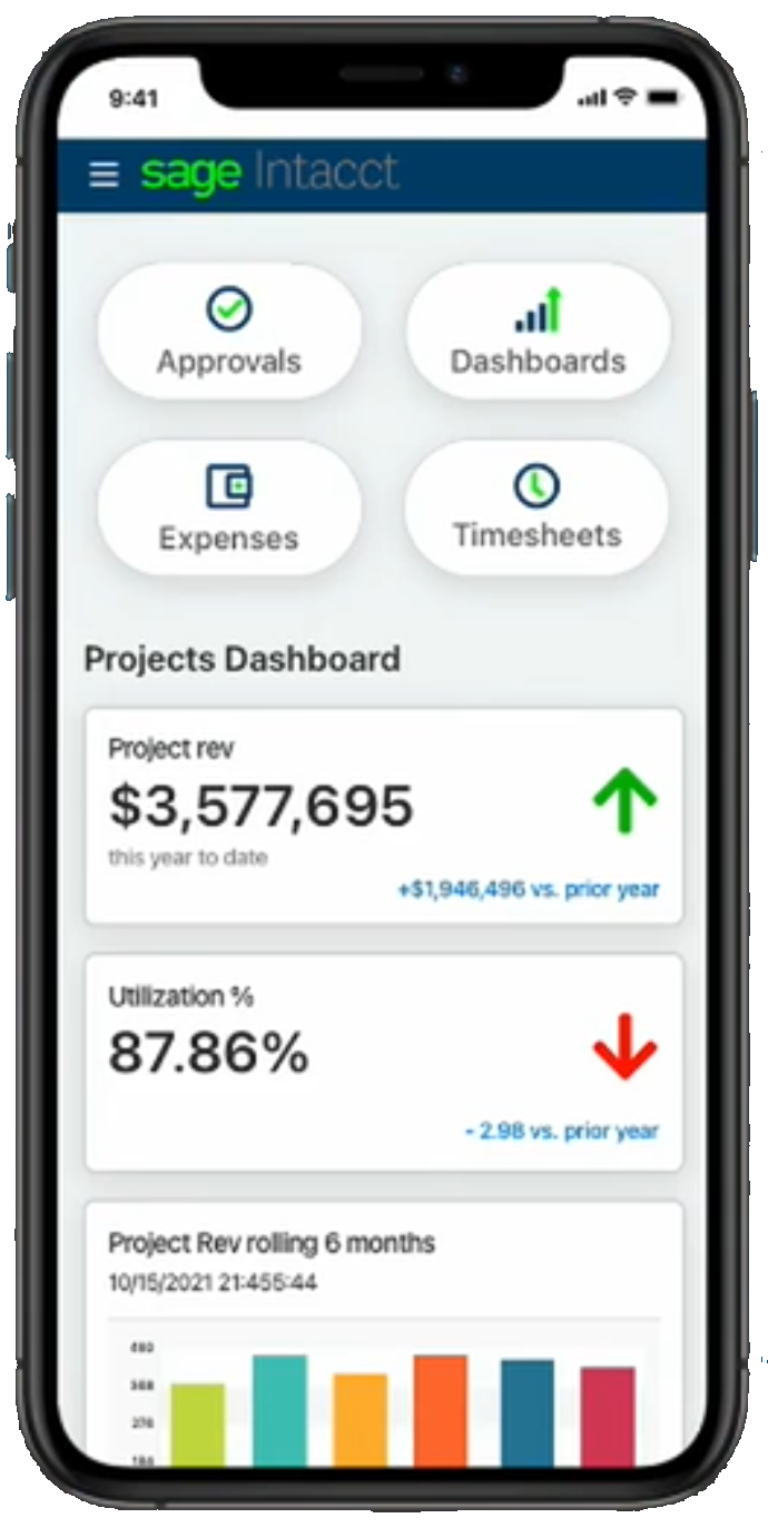 Sage Intacct Mobile Application